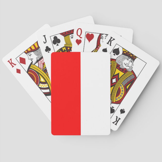 Indonesian Flag (Indonesia) Playing Cards (Back)