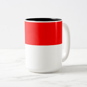 Indonesian Flag (Indonesia) Two-Tone Coffee Mug