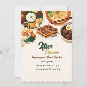 Indonesian food series invitation