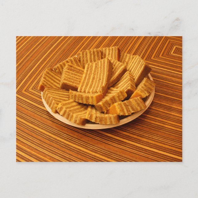 Indonesian ginger cake postcard (Front)