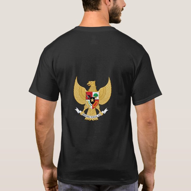 Indonesian national emblem Polo Shirt (Back)
