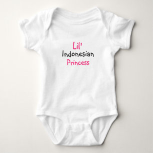 Indonesian princess baby bodysuit
