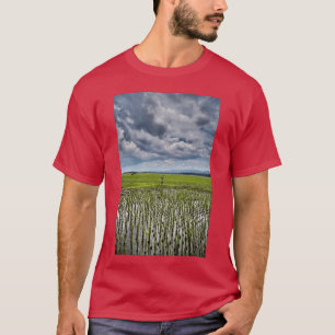 Indonesian rural landscape rice fields as far as t T-Shirt