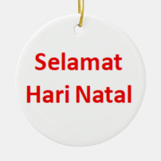 indonesian selamat hari natal ceramic tree decoration