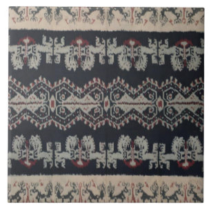 Indonesian Tribal Ikat Textiles Weavings Indonesia Tile