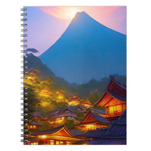 Indonesian Village Sunset Notebook