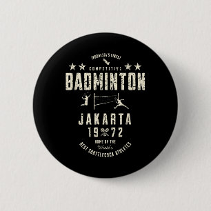 Indonesias Finest Competitive Badminton Vintage 19 6 Cm Round Badge