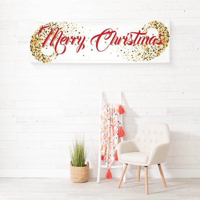 Indoor Banner-Merry Christmas Banner (Insitu)