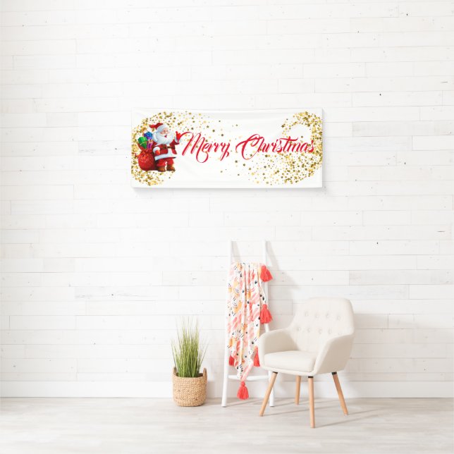 Indoor Banner-Merry Christmas Banner (Insitu)