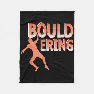 Indoor Bouldering Rock Climbing Athletic Climber L Fleece Blanket