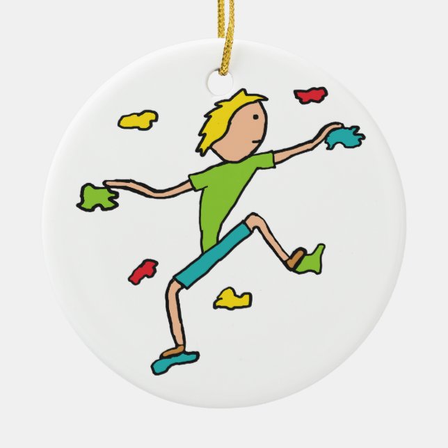 Indoor Climbing Ceramic Tree Decoration (Front)