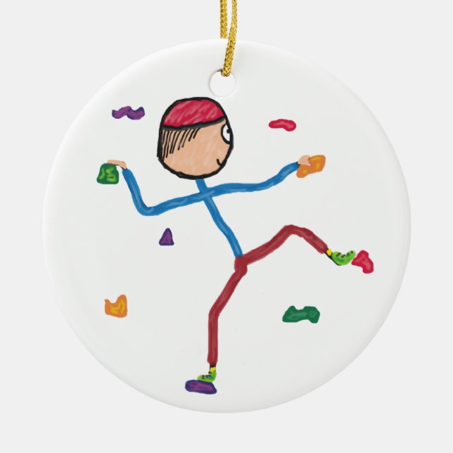 Indoor Climbing Ceramic Tree Decoration (Front)