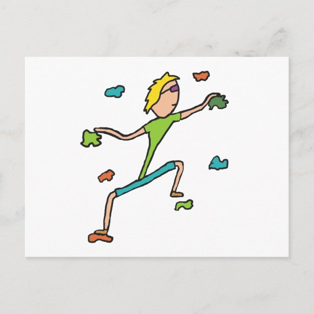 Indoor Climbing Postcard (Front)