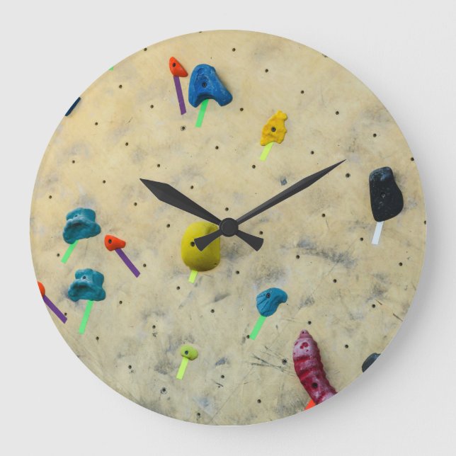Indoor Climbing Wall - Sports Large Clock (Front)