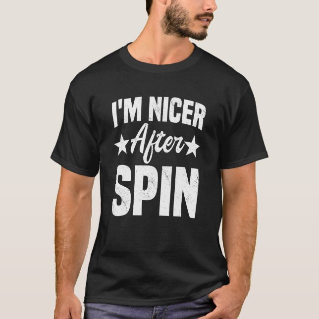Indoor Cycling Instructor Stationary Bike Nicer Af T-Shirt (Front)