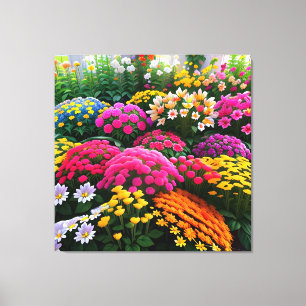 Indoor Flower Garden Canvas Print