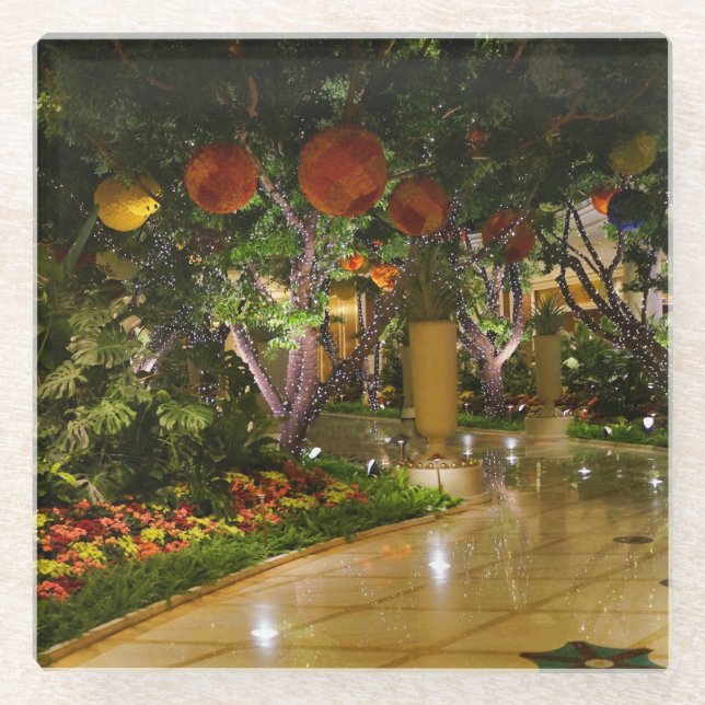 Indoor Garden Wynn Atrium Las Vegas #2 Glass Coaster (Front)