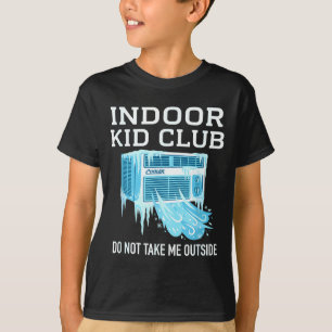 Indoor kid heatwave survivor funny anti summer T-Shirt