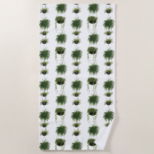 Indoor Oasis   Hanging Baskets Beach Towel