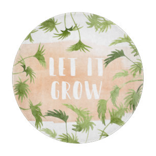 Indoor Oasis   Let it Grow Cutting Board