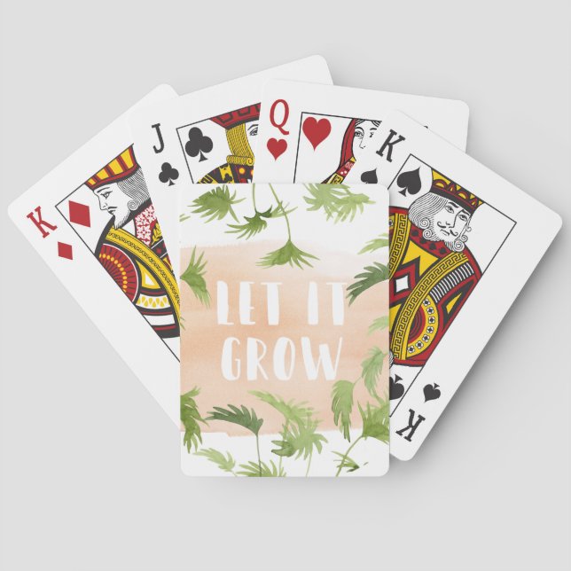 Indoor Oasis | Let it Grow Playing Cards (Back)