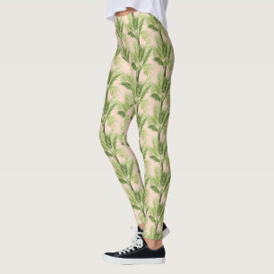 Indoor Oasis   Palm Tree Pattern Leggings