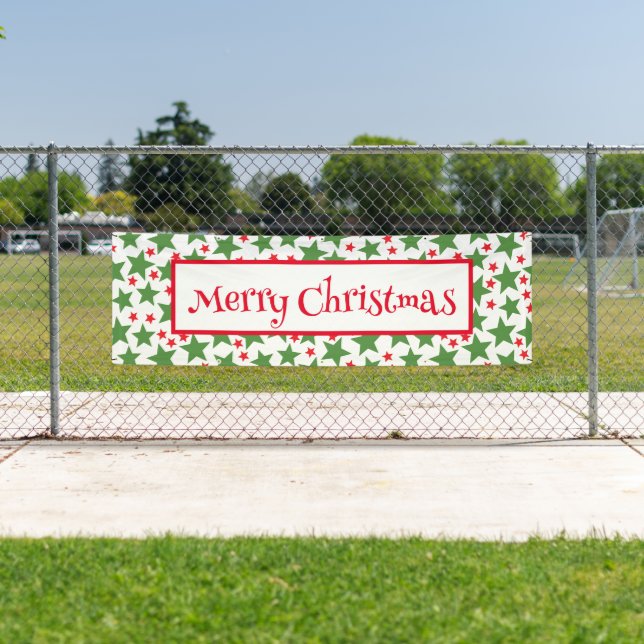 Indoor Outdoor Banner-Merry Christmas Banner (Insitu)