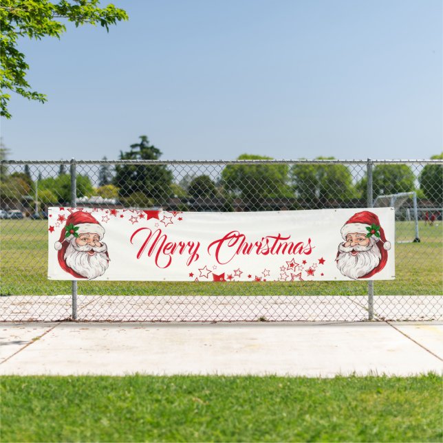 Indoor Outdoor Banner-Merry Christmas Banner (Insitu)