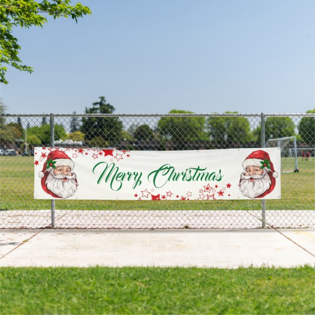 Indoor Outdoor Banner-Merry Christmas Banner (Insitu)