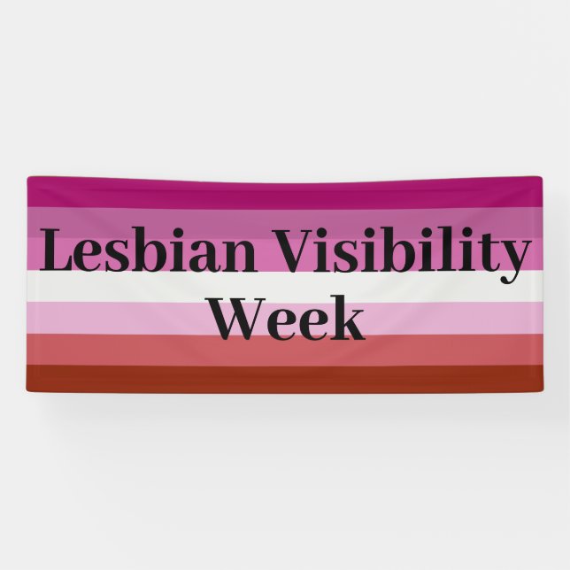 Indoor/Outdoor Banners - Lesbian Visibility Week (Horizontal)