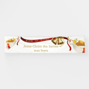 Indoor Outdoor Christmas Banner-King of Kings Banner