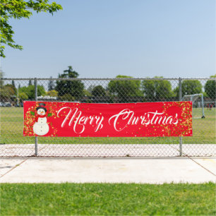 Indoor Outdoor Custom Banner-Merry Christmas Banner