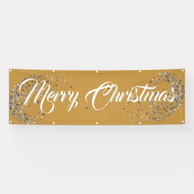Indoor Outdoor Custom Banner-Merry Christmas Banner (Horizontal)