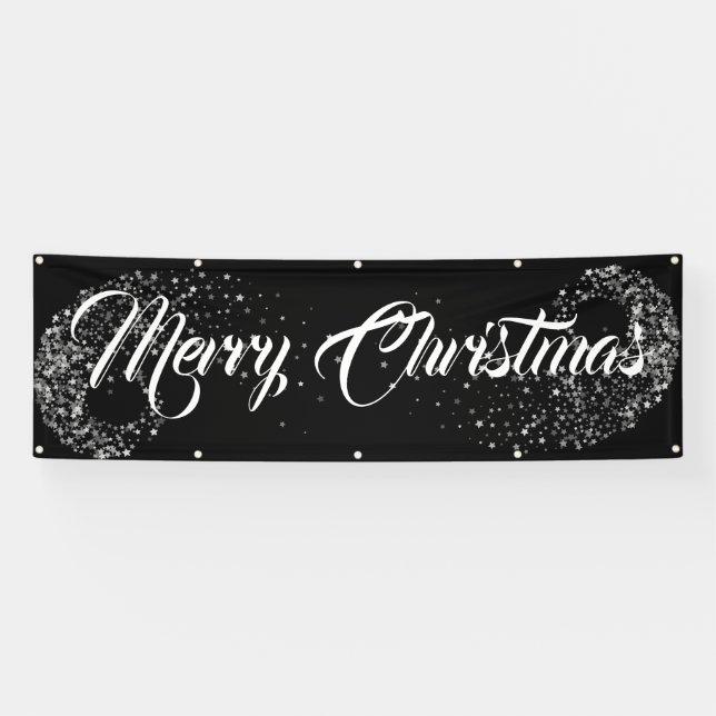 Indoor Outdoor Custom Banner-Merry Christmas Banner (Horizontal)