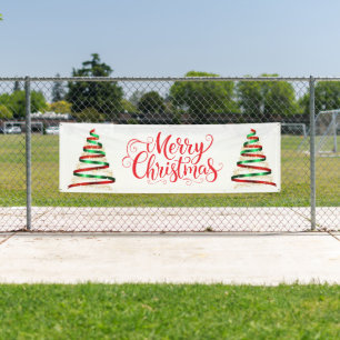 Indoor Outdoor Custom Banner-Merry Christmas Banner