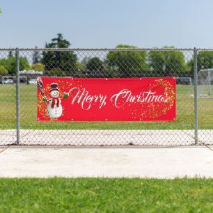 Indoor Outdoor Custom Banner-Merry Christmas Banner