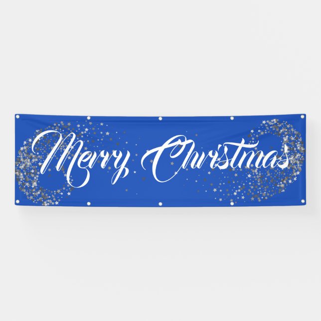 Indoor Outdoor Custom Banner-Merry Christmas Banner (Horizontal)