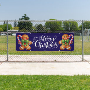 Indoor Outdoor Custom Banner-Merry Christmas Banner