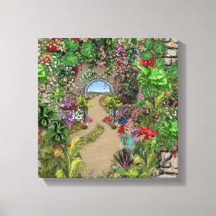 Indoor, Outdoor Nature in Bloom Canvas Print