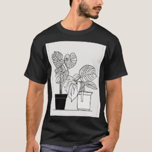 Indoor Plant Lover Gift Monstera Succulent Botanic T-Shirt