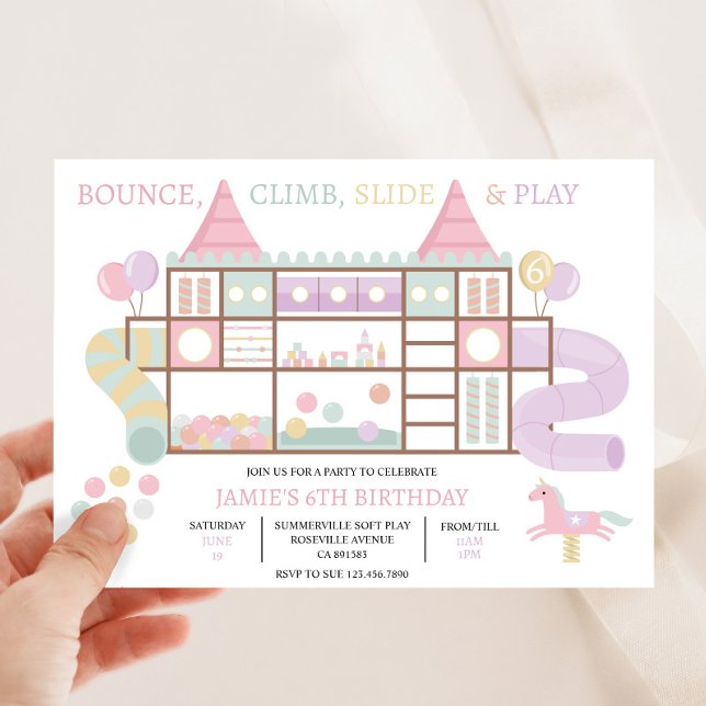 Indoor Play Centre Birthday Party Invitation (Creator Uploaded)