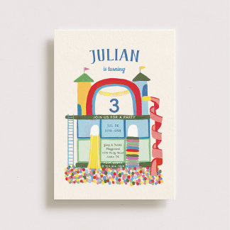 Indoor Playground Kids Birthday Party Invitation