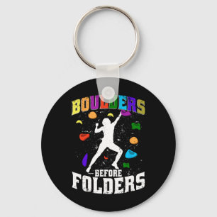 Indoor Rock Climbing Boulders Before Folders Key Ring