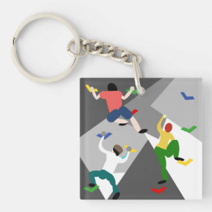 Indoor Rock Climbing Key Ring