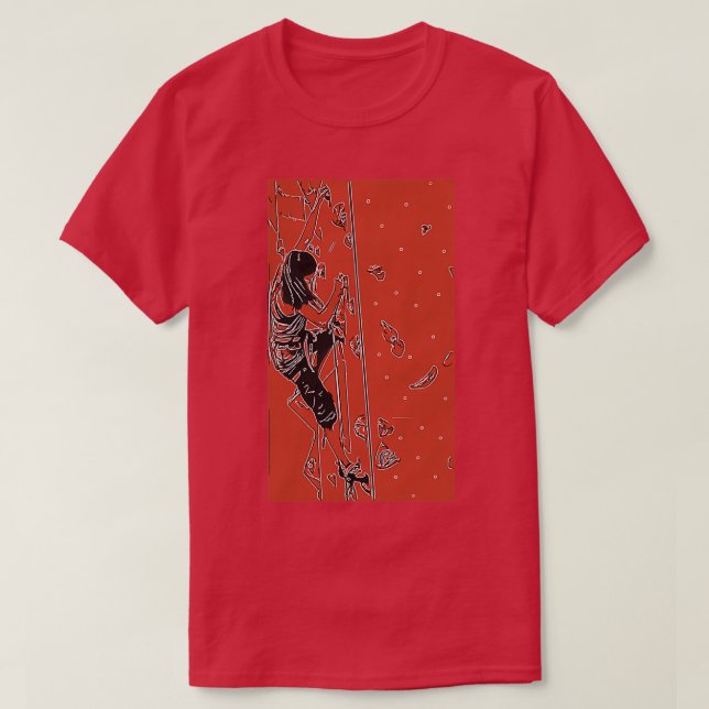 Indoor Rock Climbing Staying Focused Triblend T-Shirt (Design Front)