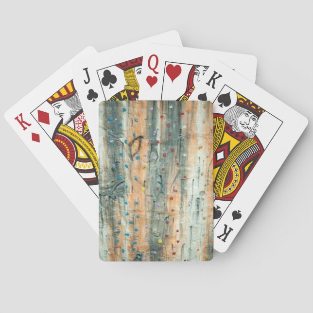 Indoor Rock Climbing Wall Playing Cards (Back)