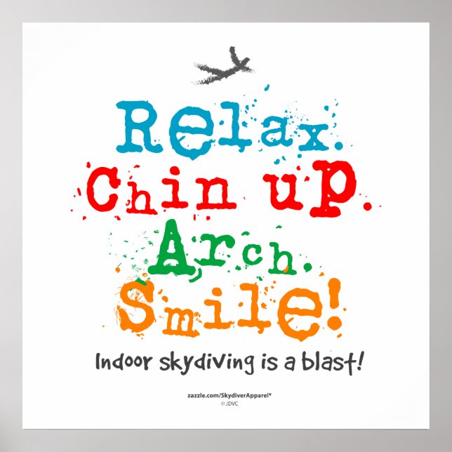 Indoor Skydiving is a Blast! Poster (Front)
