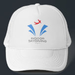 Indoor Skydiving Trucker Hat<br><div class="desc">Indoor skydiving is a BLAST! If you're into body flight,  or know someone who is,  this design is sure to create an "uplifting" impression!</div>