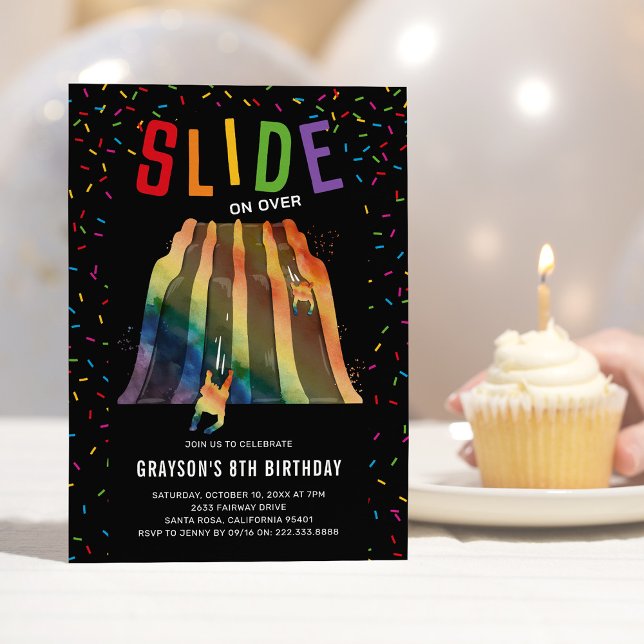 Indoor Slide Park Kids Birthday Party Invitation (Creator Uploaded)