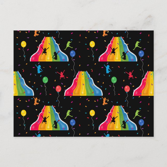 Indoor Slide Park Kids Playground  Postcard (Front)